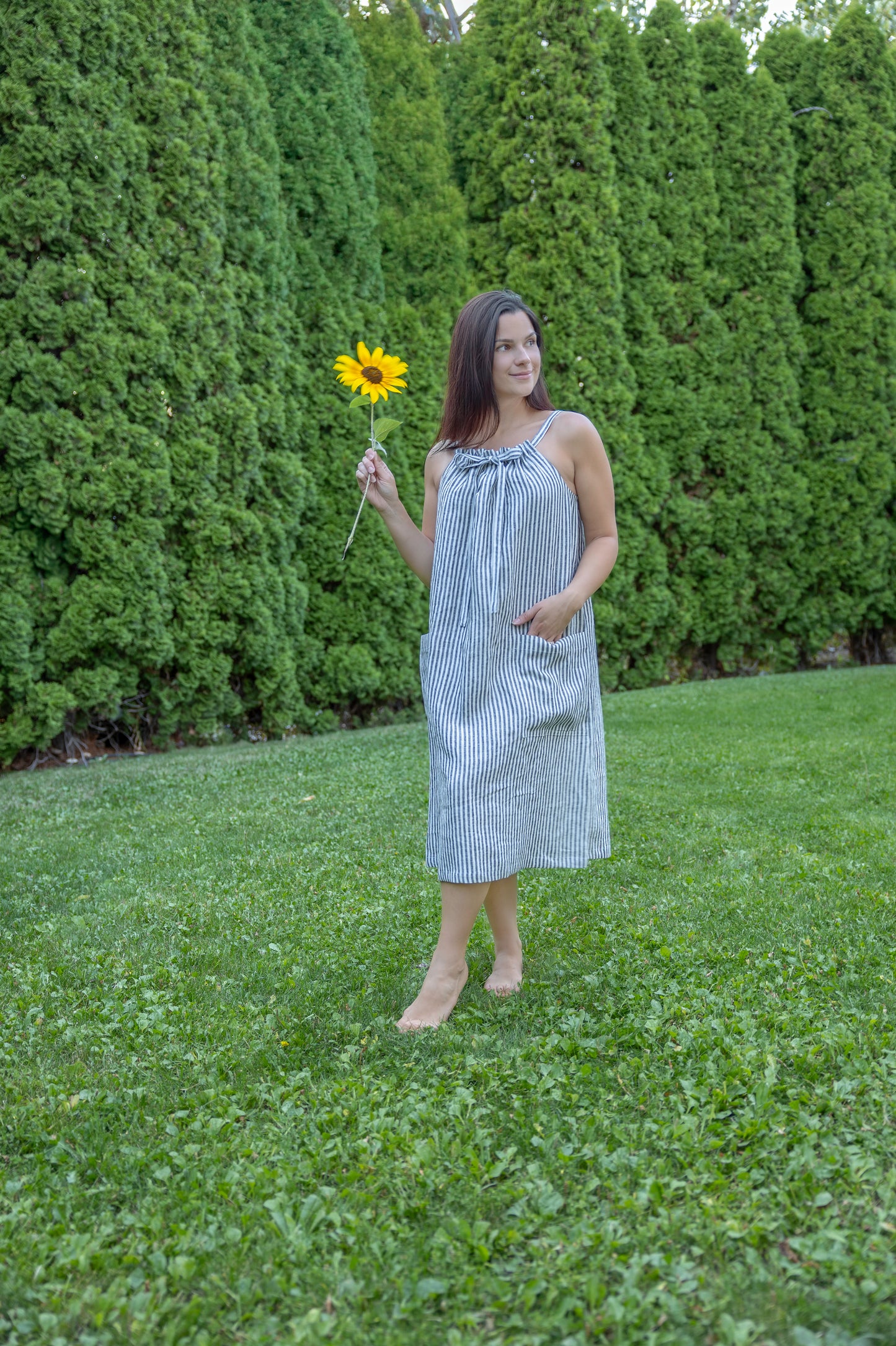 Linen Pocket Dress