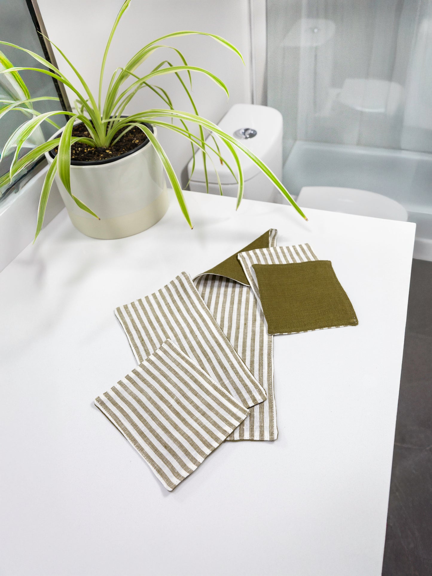 Linen Toilet Wipes - 4"x5"