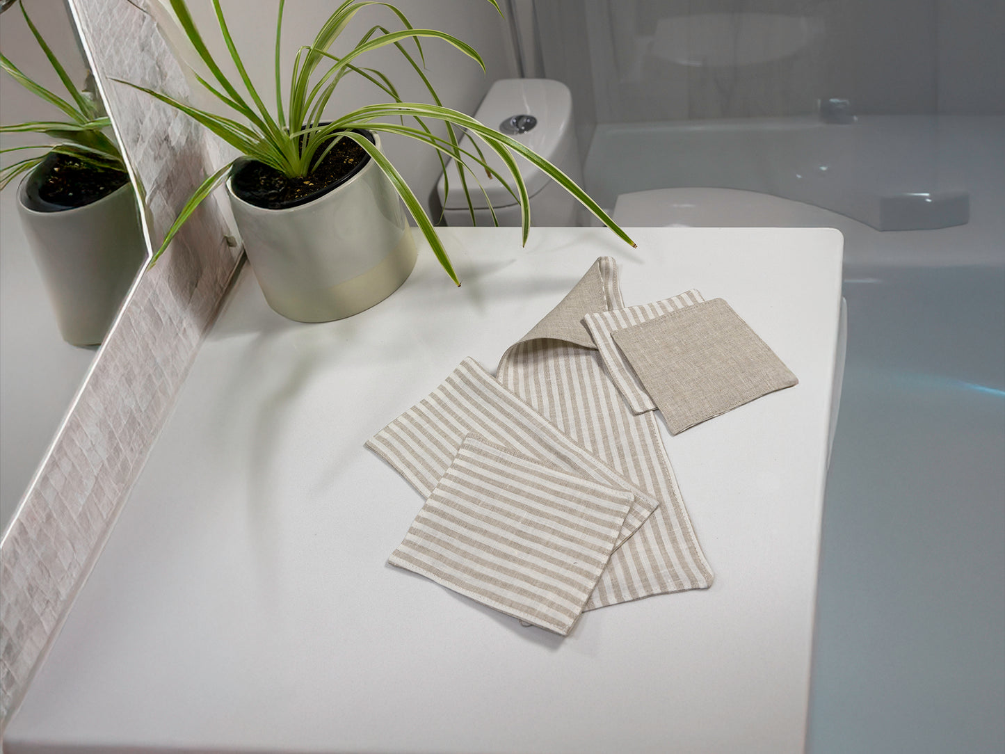 Linen Toilet Wipes - 4"x5"
