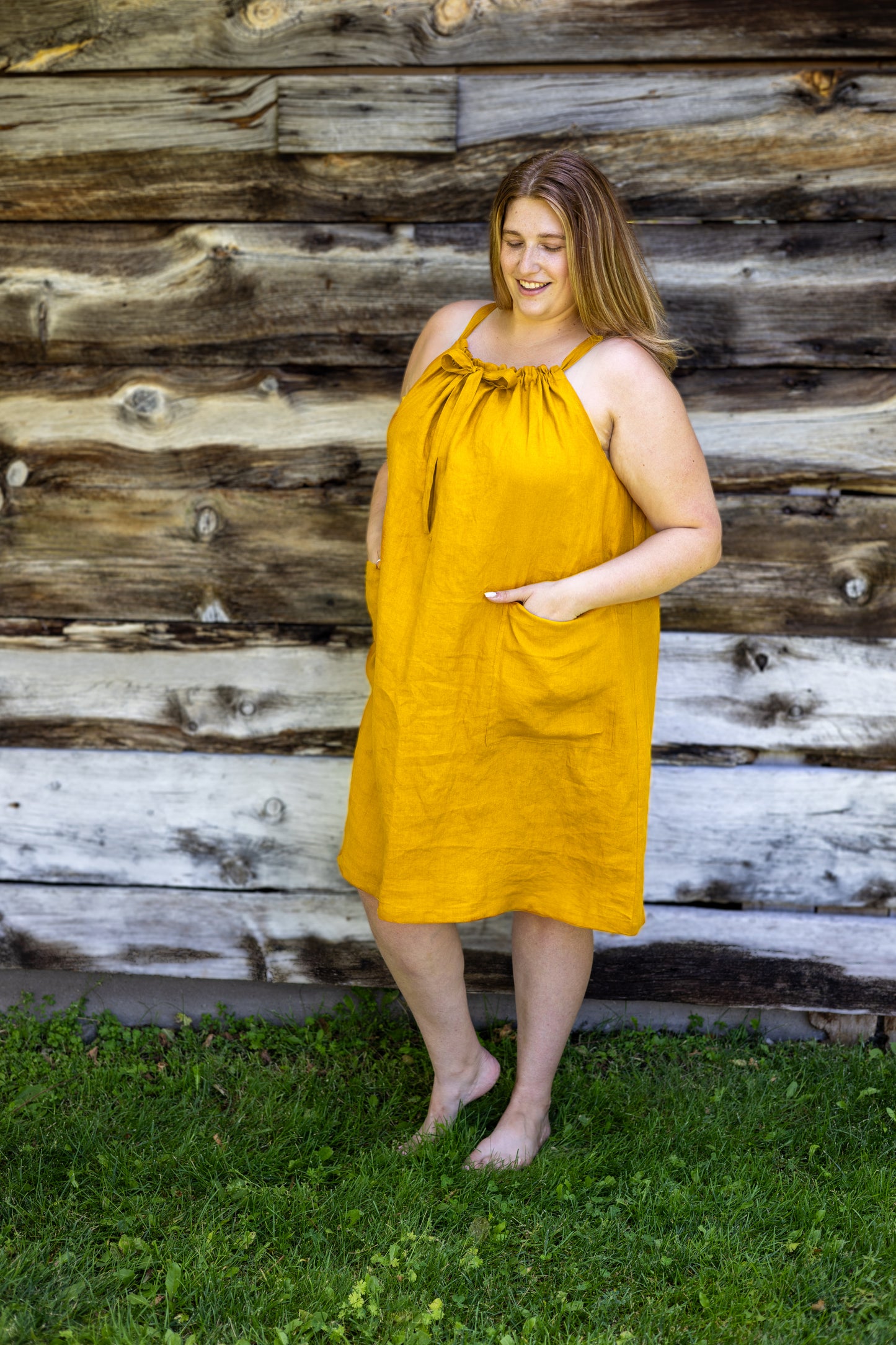 Linen Pocket Dress