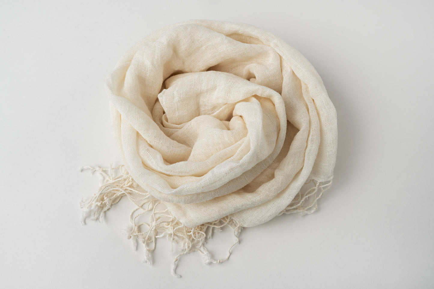 Linen Scarf with Tassels