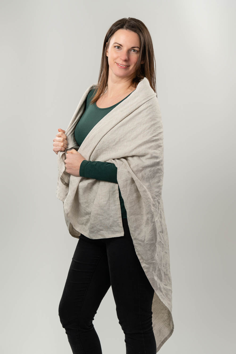 Large Linen Scarf