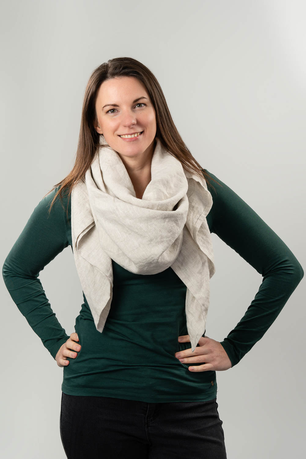 Large Linen Scarf
