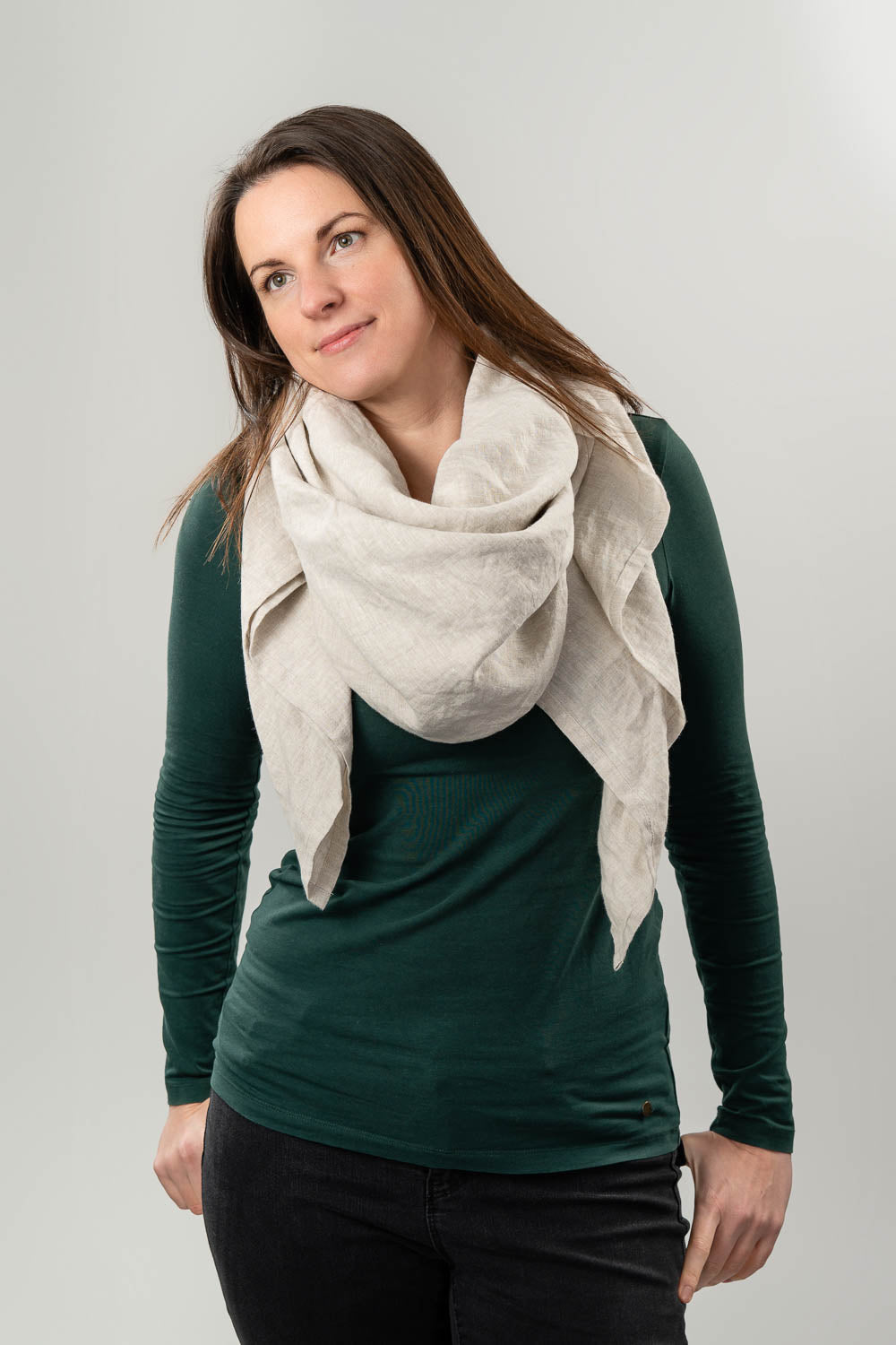 Large Linen Scarf