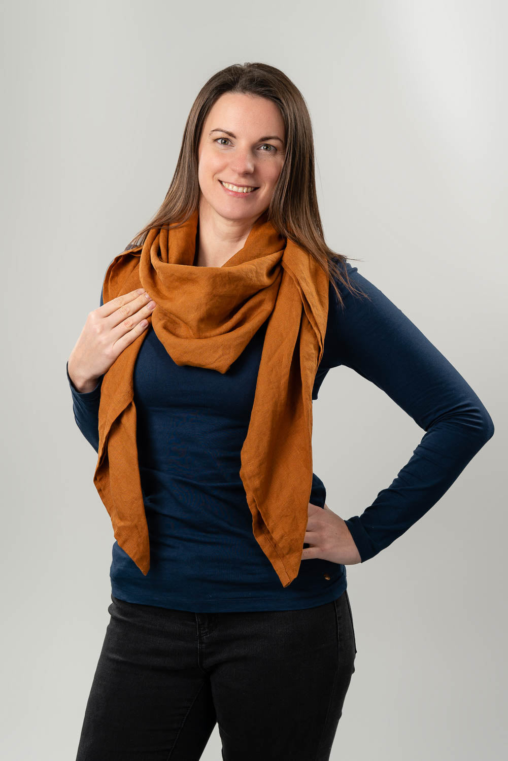 Large Linen Scarf