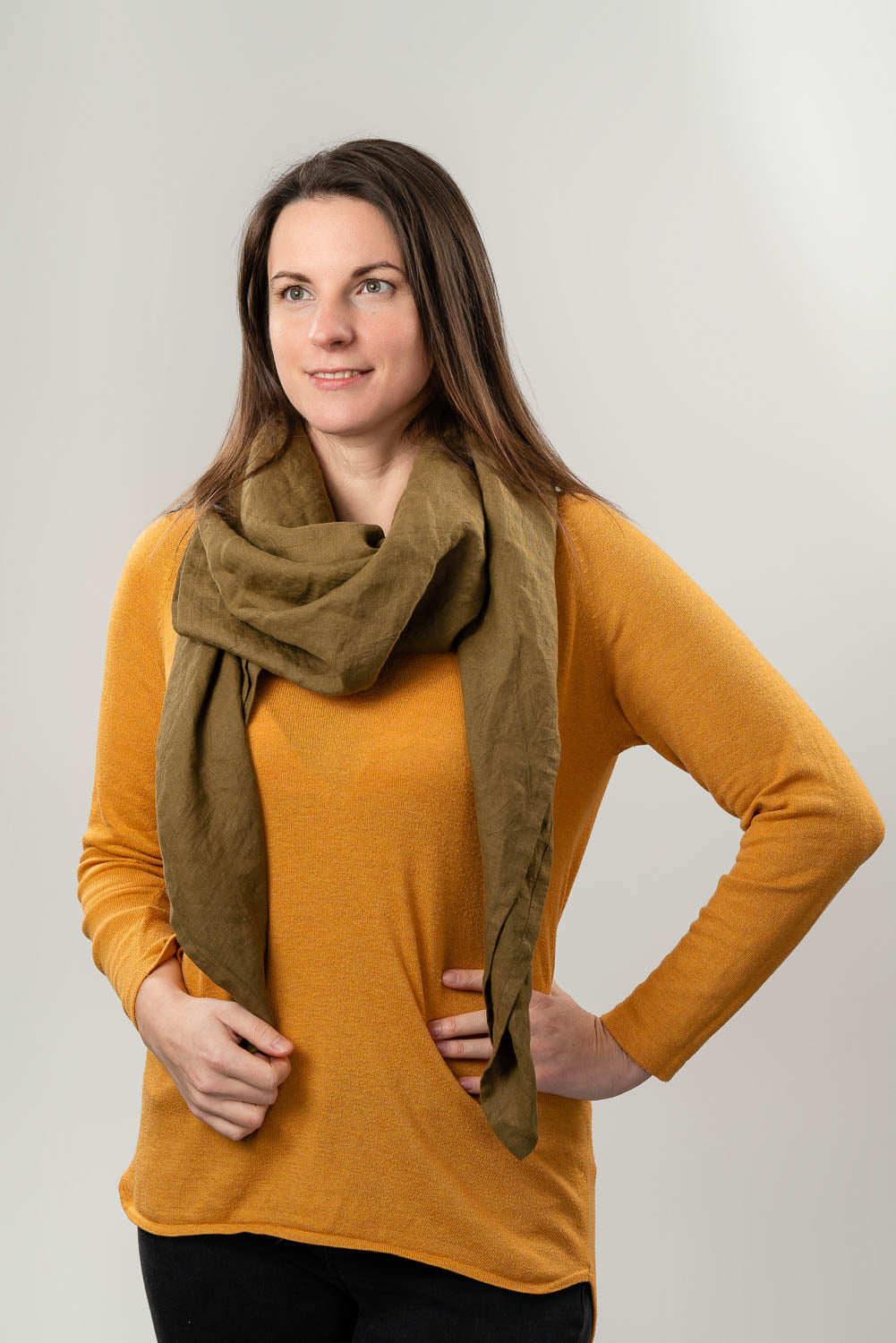 Large Linen Scarf