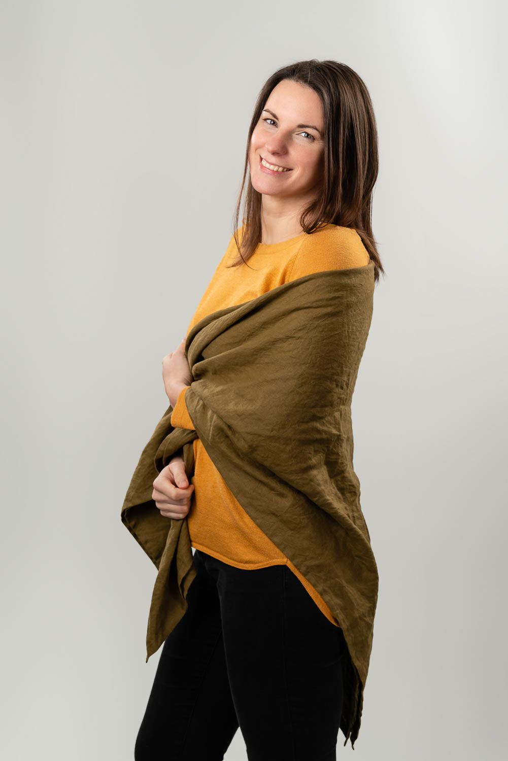 Large Linen Scarf