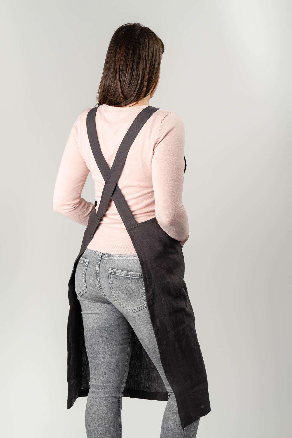 Adult Linen Crossback Apron