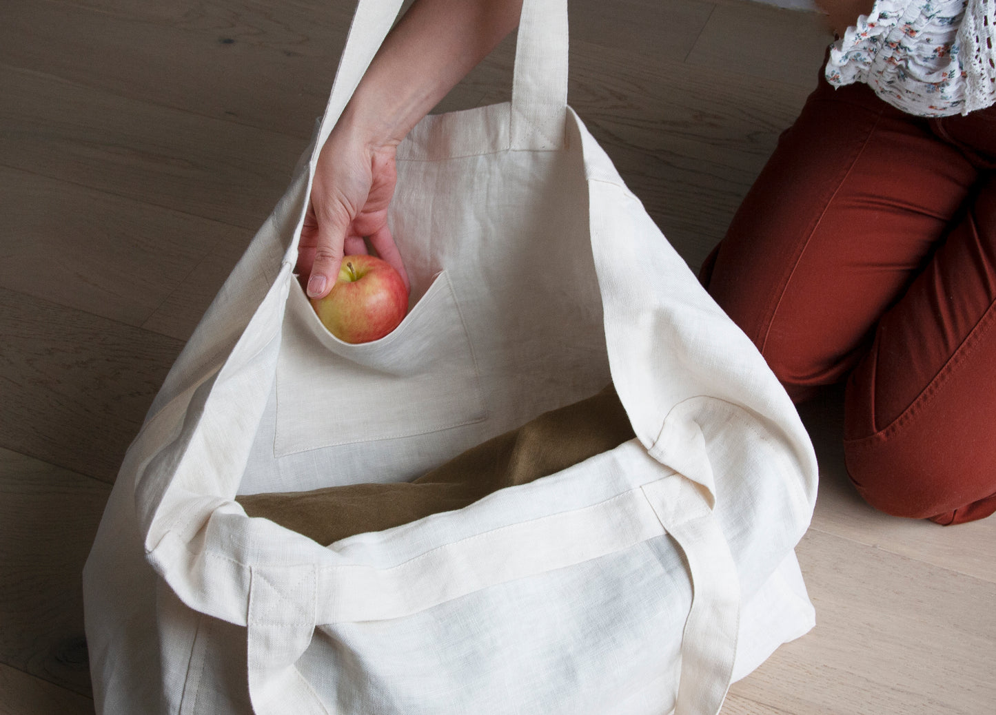 Large Linen Tote Bag
