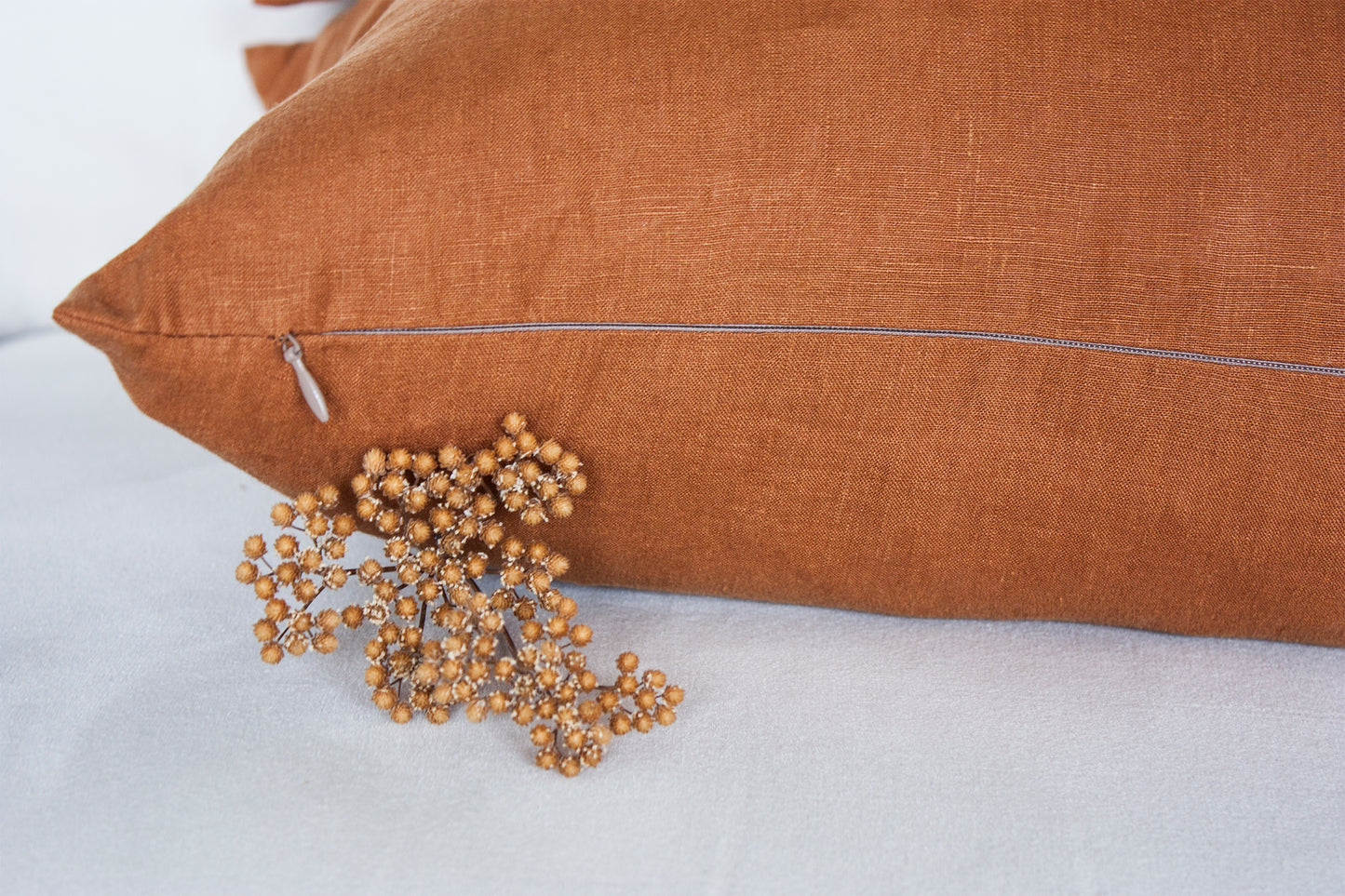 Linen Cushion Cover with Zipper (18", 20" & 22")