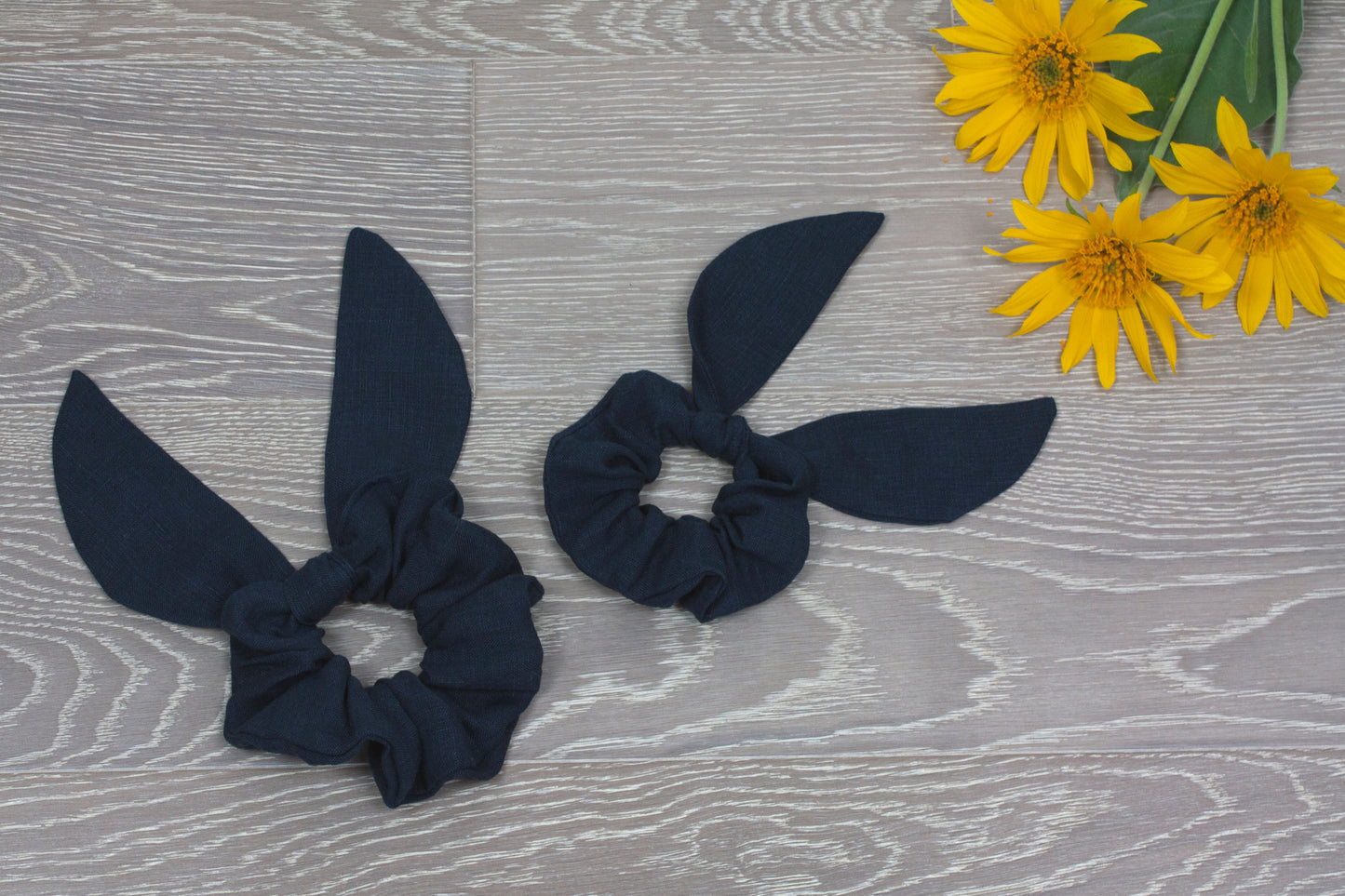 Adult & Child Hair Scrunchie Set with Bunny Ears