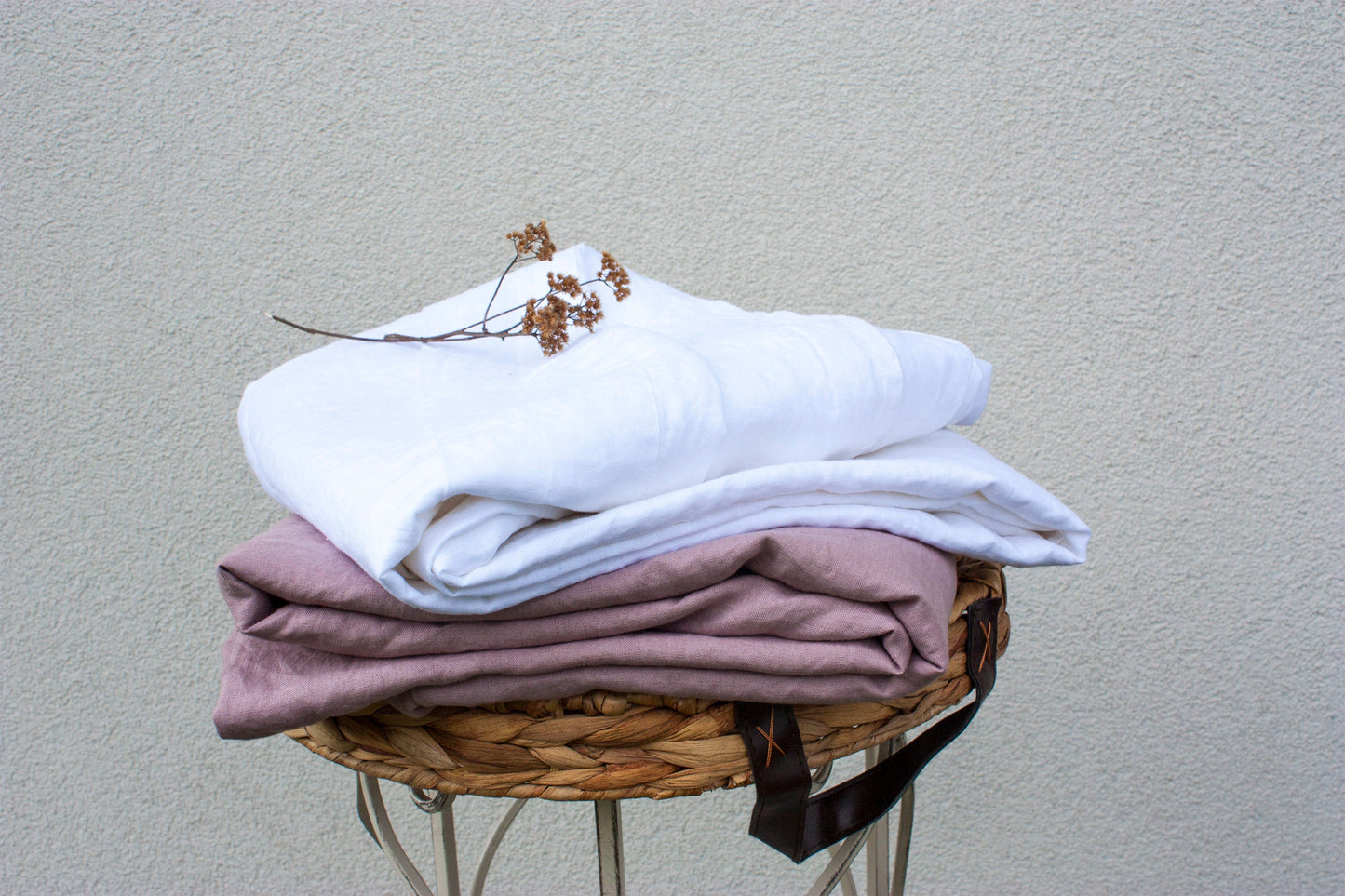 Linen Flat Sheet in all Solid Colours (Twin to Queen)