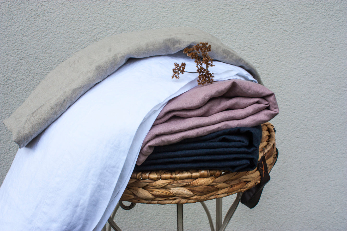 Linen Flat Sheet in all Solid Colours (Twin to Queen)