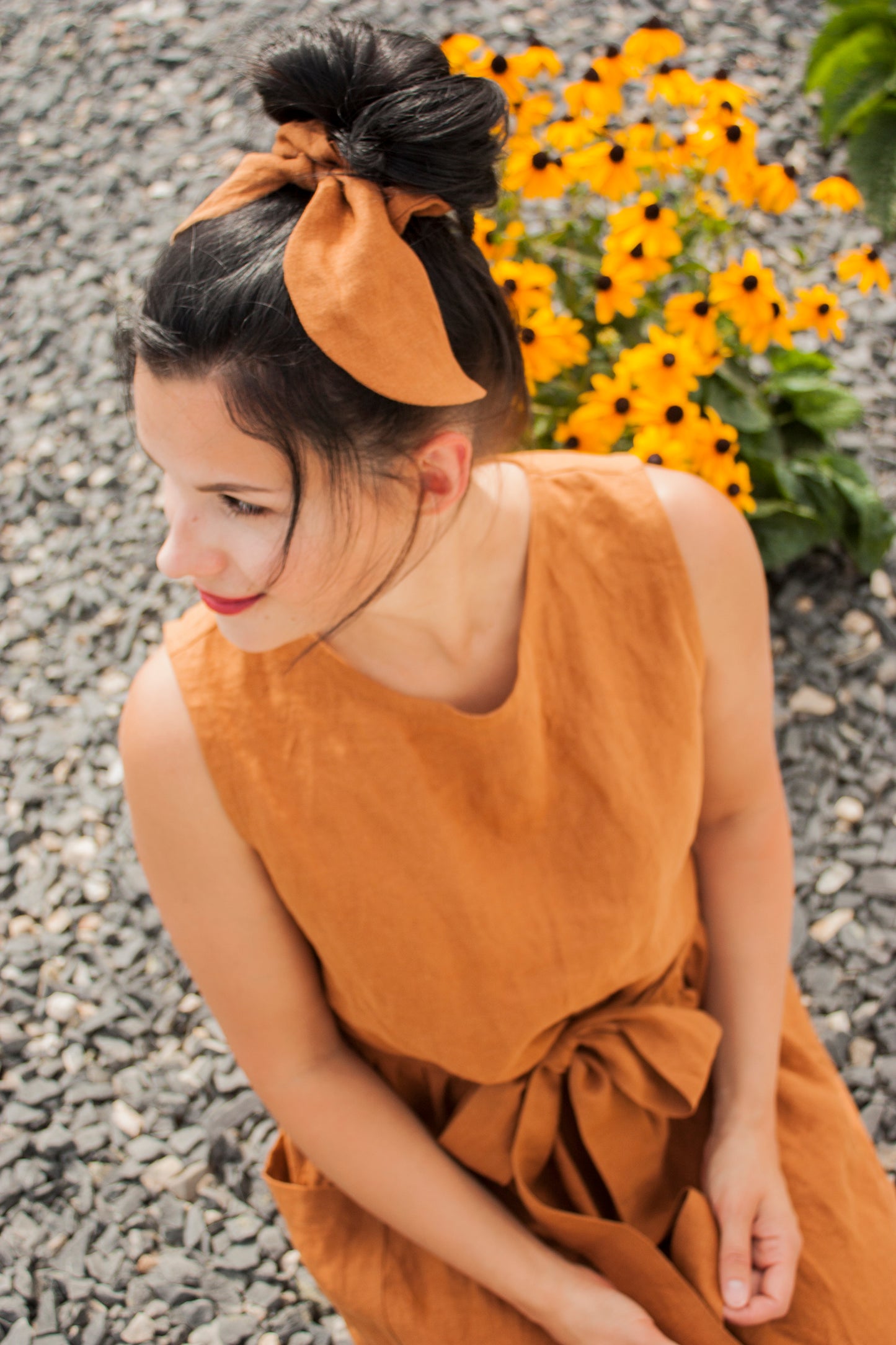 Linen Scrunchie with Bow