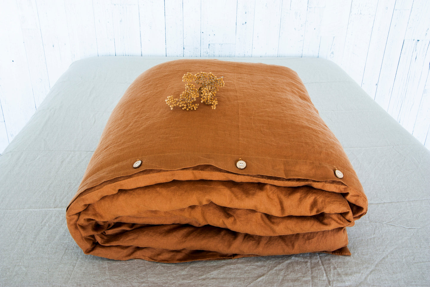 Queen Duvet or Set in Tobacco