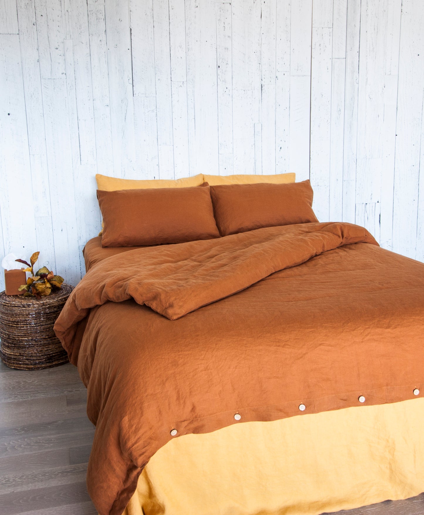 Queen Duvet or Set in Tobacco