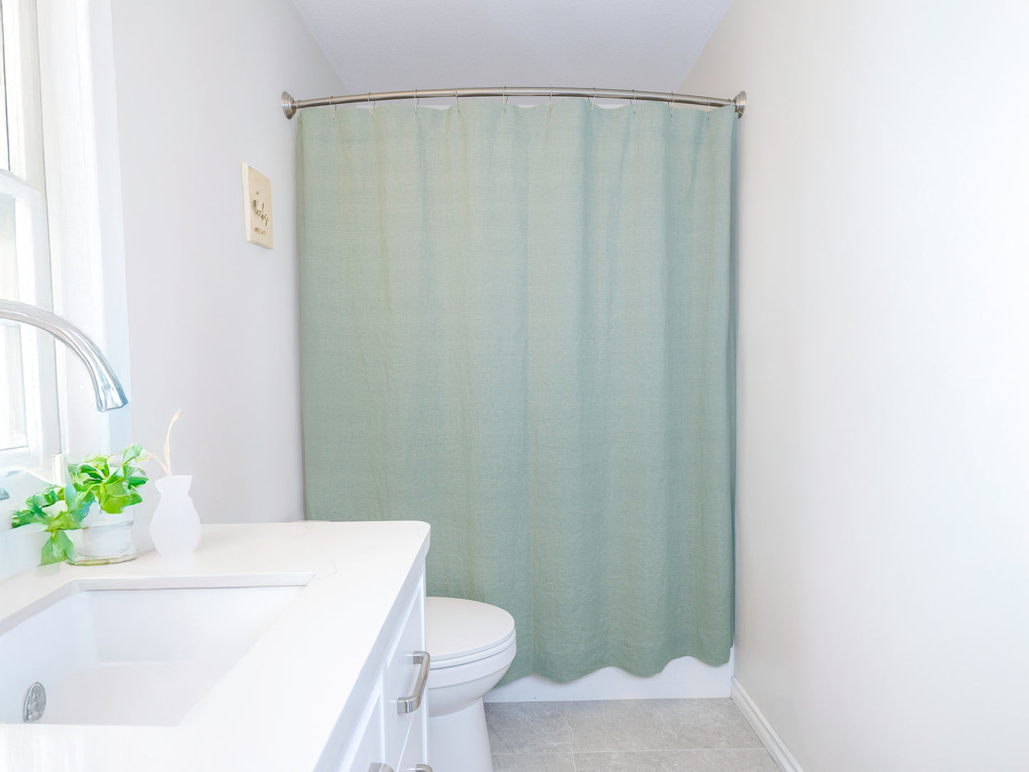 Linen Shower Curtain