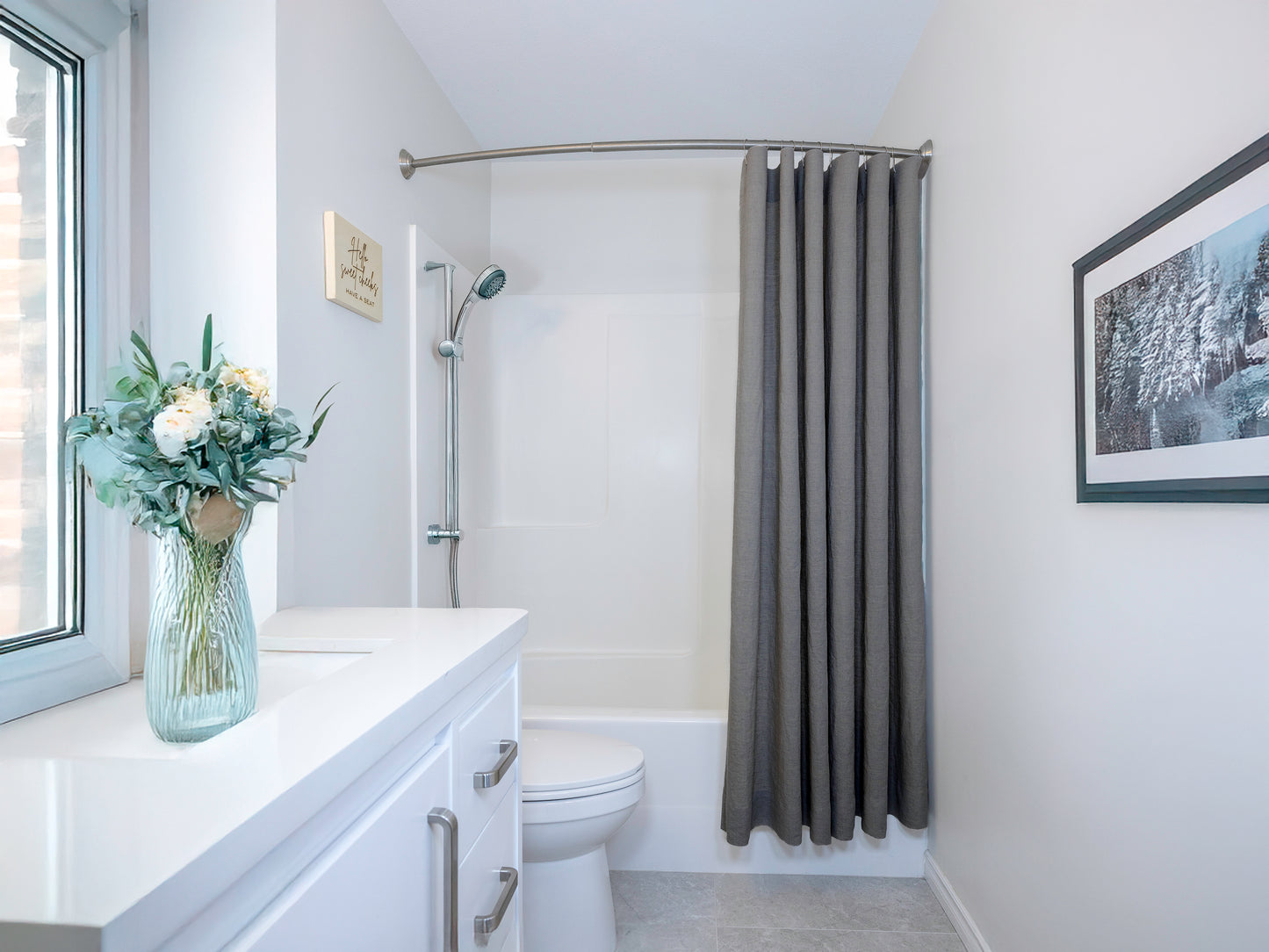 Linen Shower Curtain