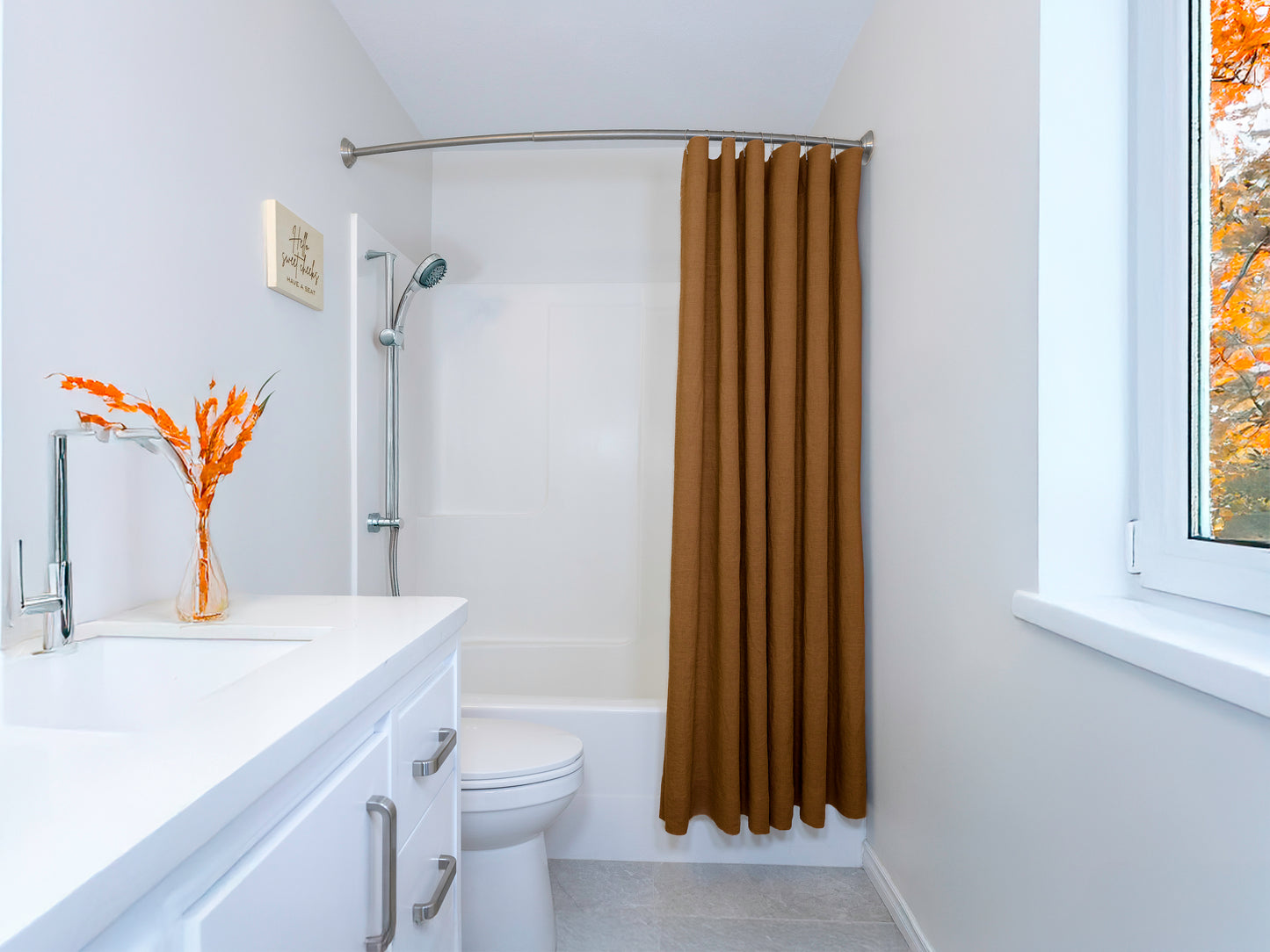 Linen Shower Curtain