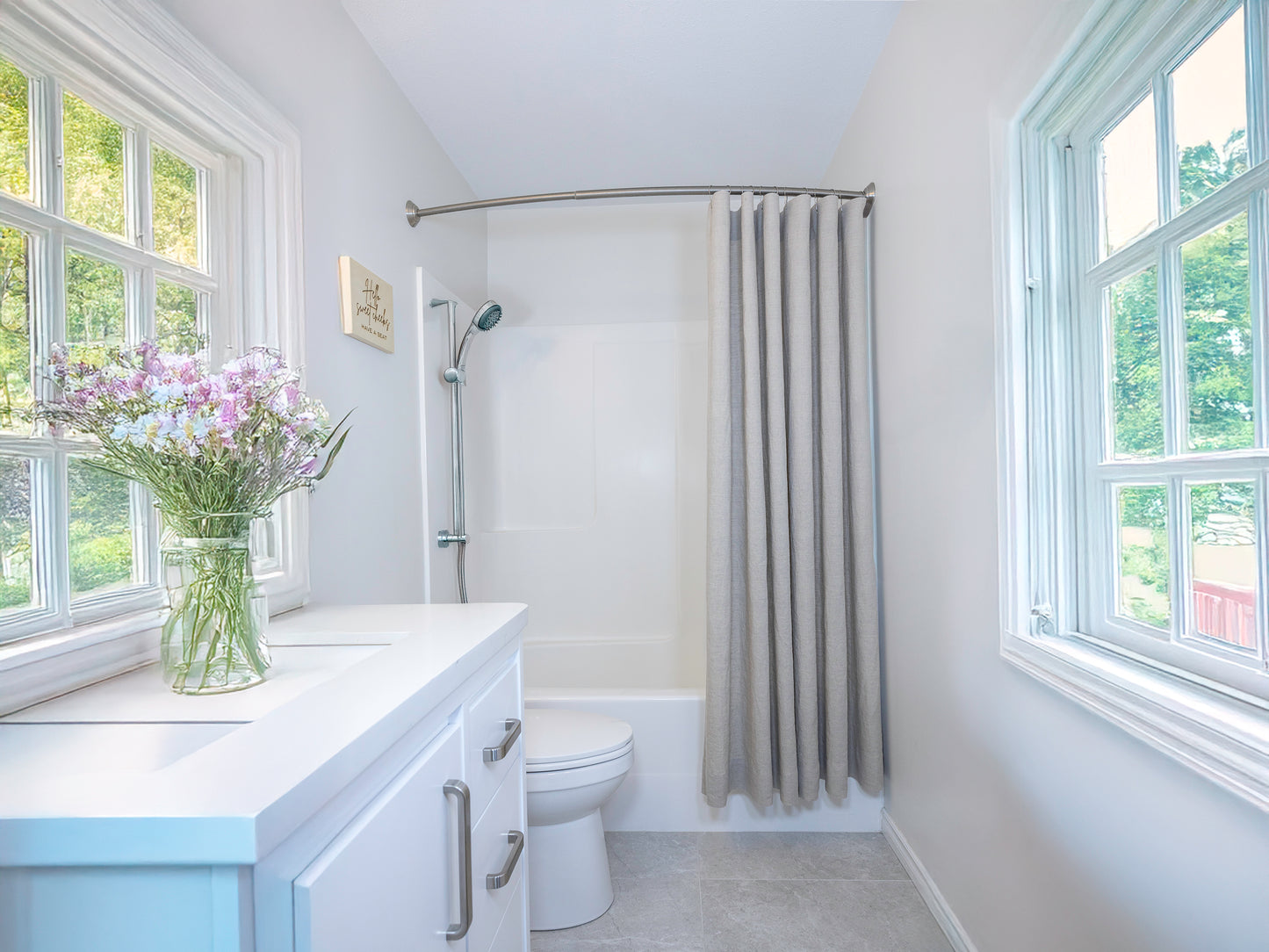 Linen Shower Curtain