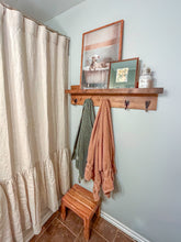 Load image into Gallery viewer, Ruffled Linen Shower Curtain
