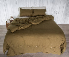 Load image into Gallery viewer, Queen Duvet or Set in Olive
