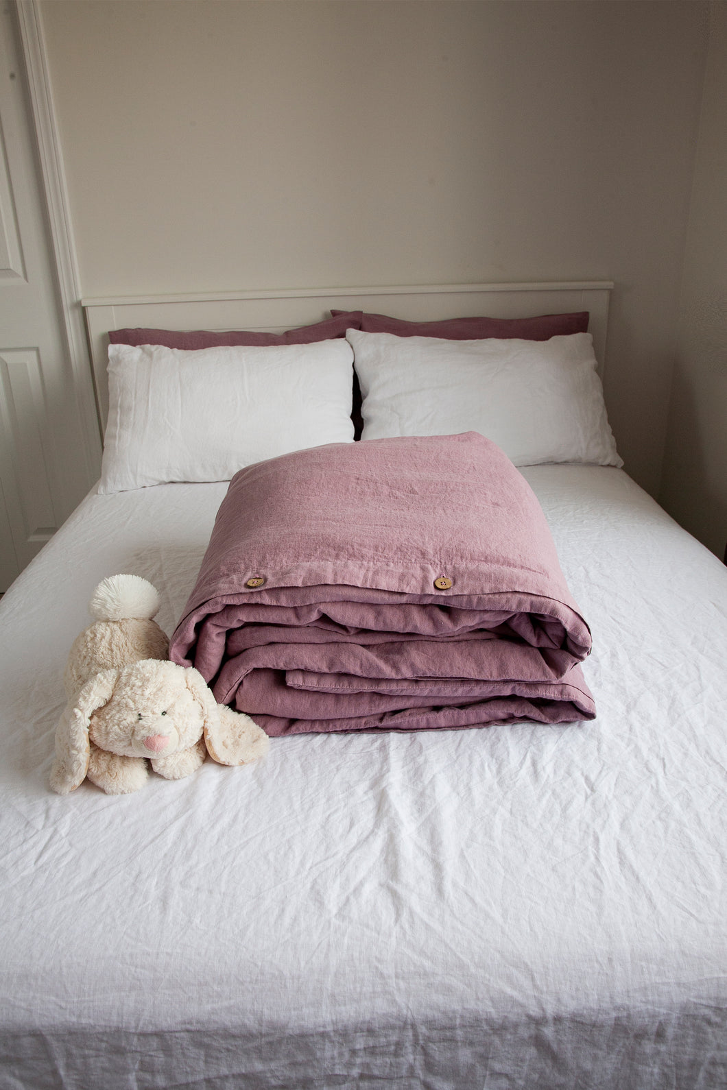 Full Double Sized Linen Duvet Cover - Choose Colour in Drop Down