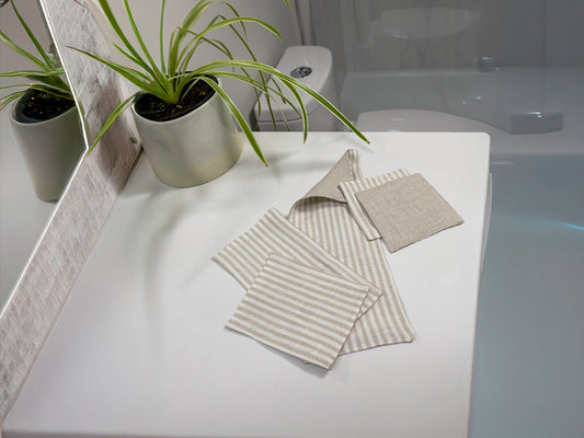 Linen Toilet Wipes -  4"x5"