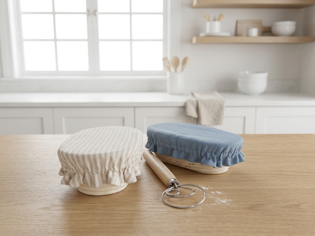 Linen Oval Basket Cover