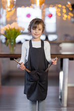 Load image into Gallery viewer, Kids Linen Cross back Apron
