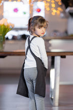 Load image into Gallery viewer, Kids Linen Cross back Apron
