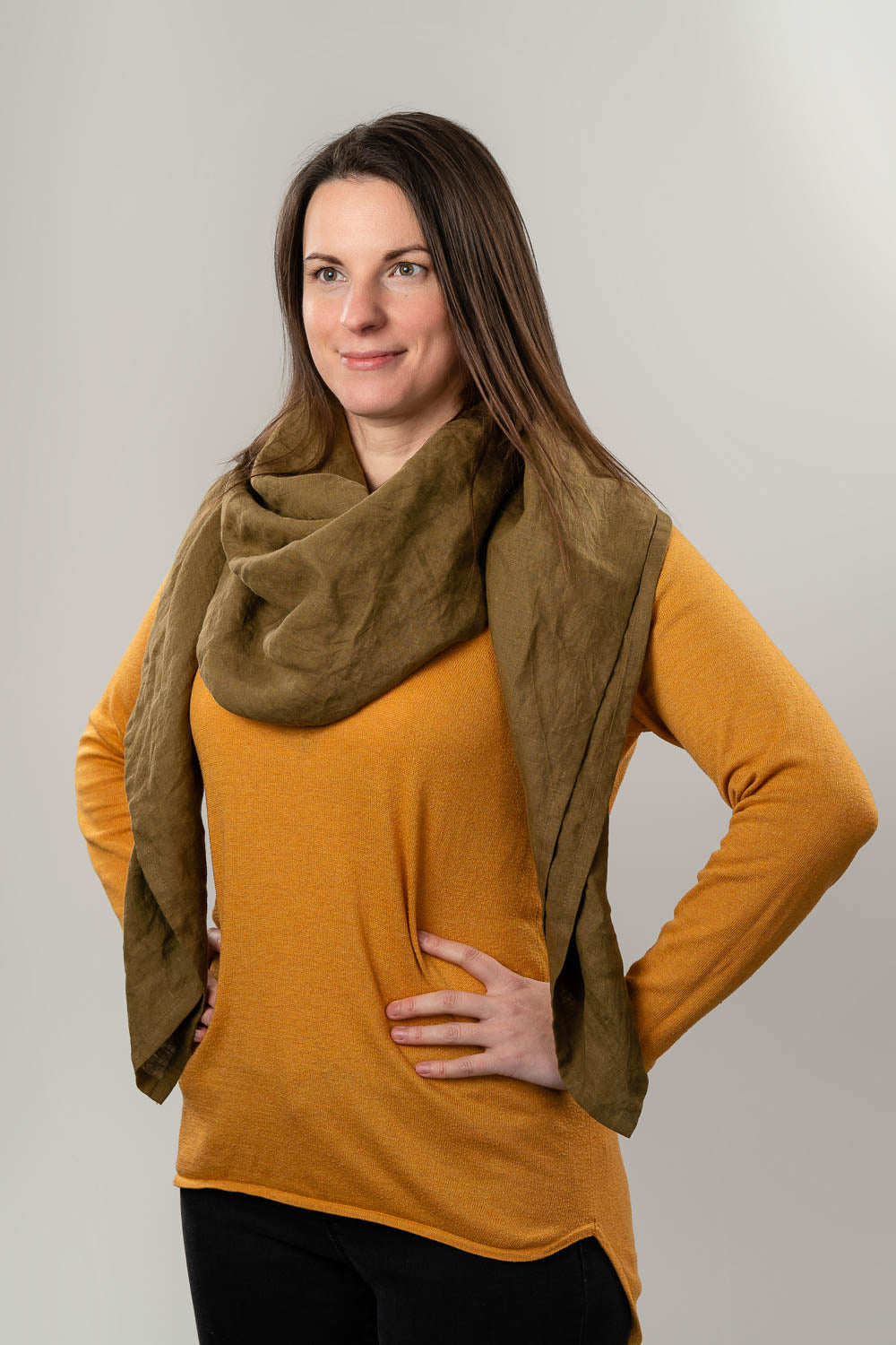 Large Linen Scarf