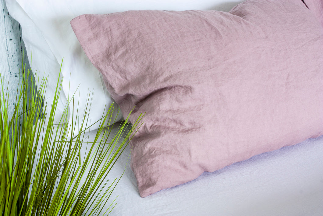 Linen Pillowcase with Side Envelope Closure Extra Sizes