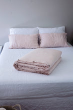 Load image into Gallery viewer, Blush Linen Duvet Cover
