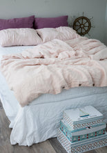 Load image into Gallery viewer, Blush Linen Duvet Cover
