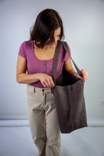 Load image into Gallery viewer, Large Linen Tote Bag
