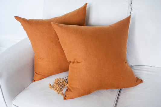 Linen Cushion Cover with Zipper (12", 14" & 16")
