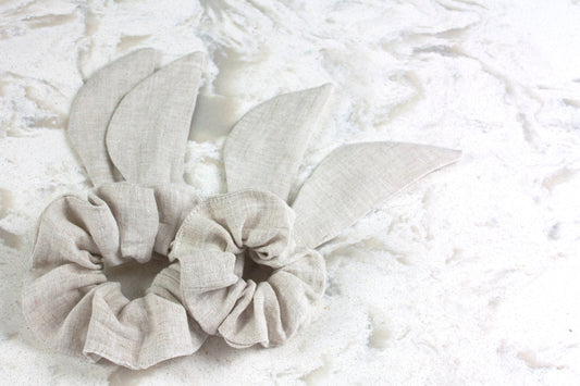 Adult & Child Hair Scrunchie Set with Bunny Ears
