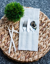 Load image into Gallery viewer, Linen Cutlery Roll Wrap
