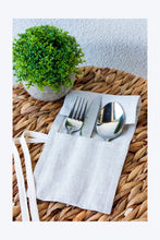 Load image into Gallery viewer, Linen Cutlery Roll Wrap
