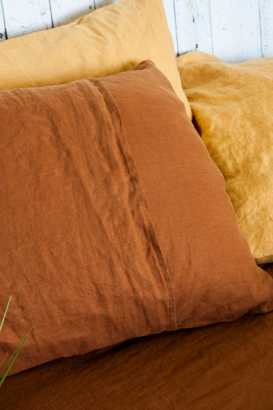 Linen Back Closure Pillowcase (20" by 40"; 48" & 54")