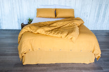 Load image into Gallery viewer, Yellow Linen Duvet Cover
